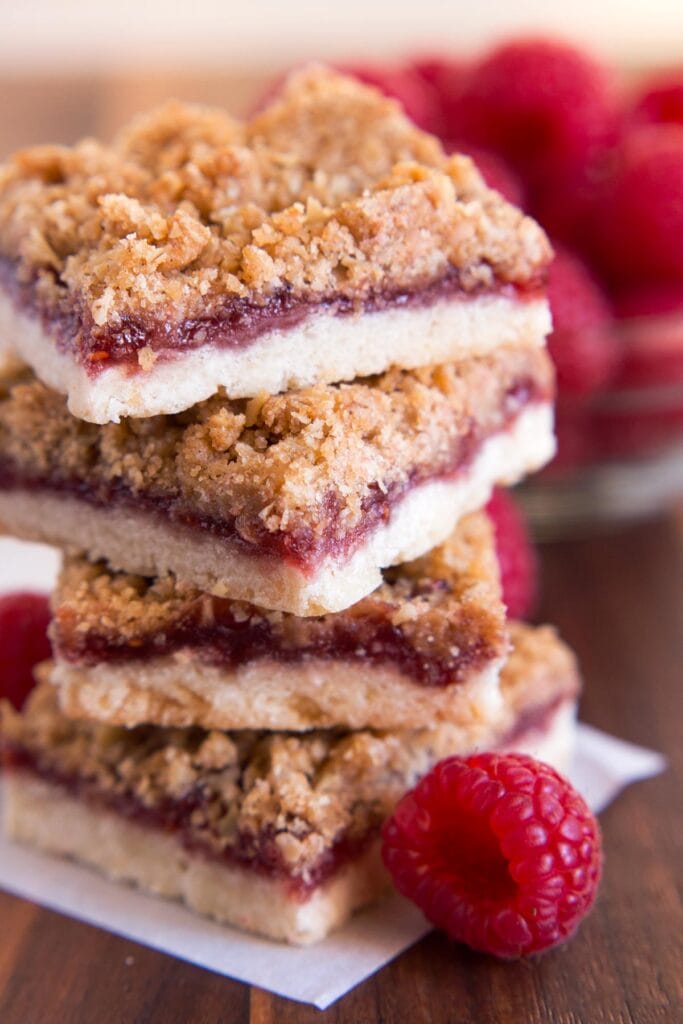 Amazing Oatmeal Raspberry Bars (Easy!) - Borrowed Bites