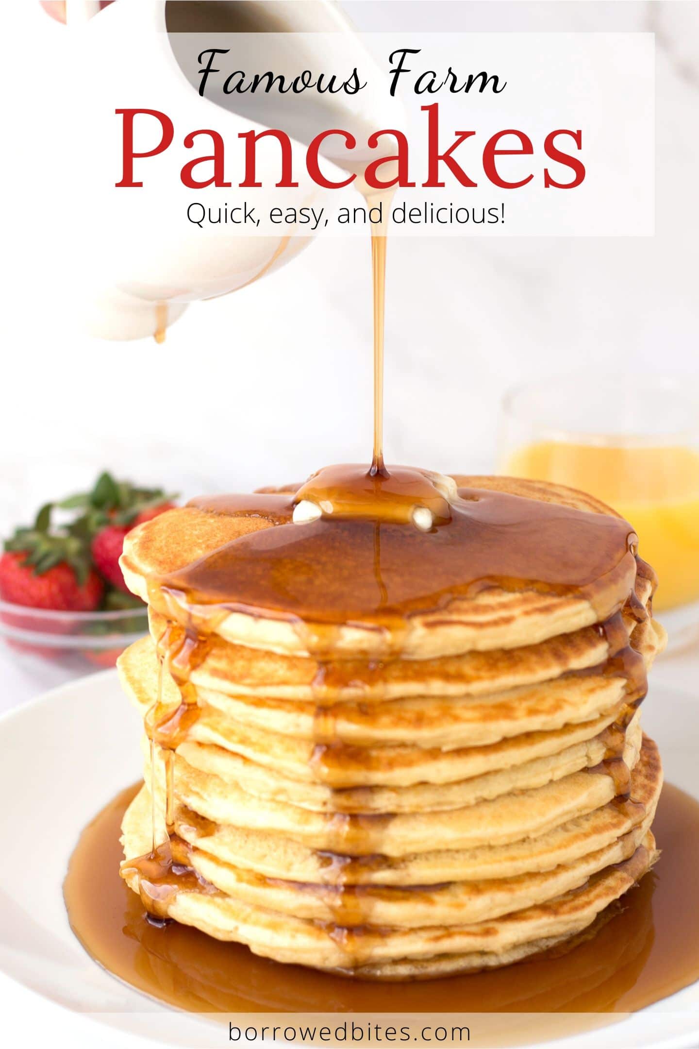 Famous Farm Buttermilk Pancakes - Borrowed Bites