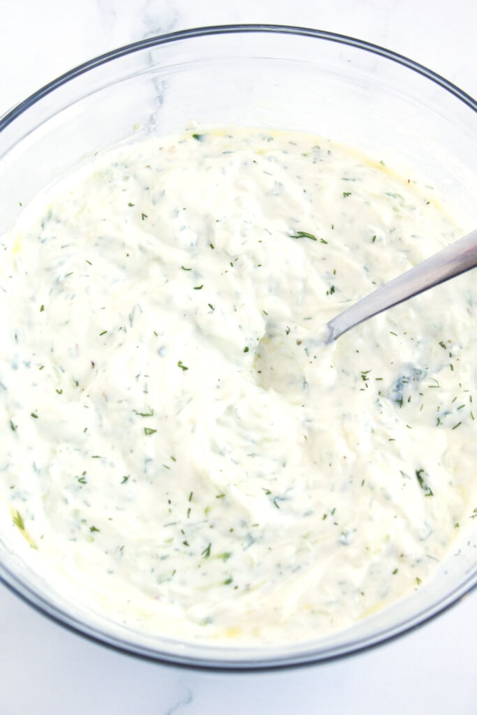 Quick & Easy Tzatziki Sauce - Borrowed Bites