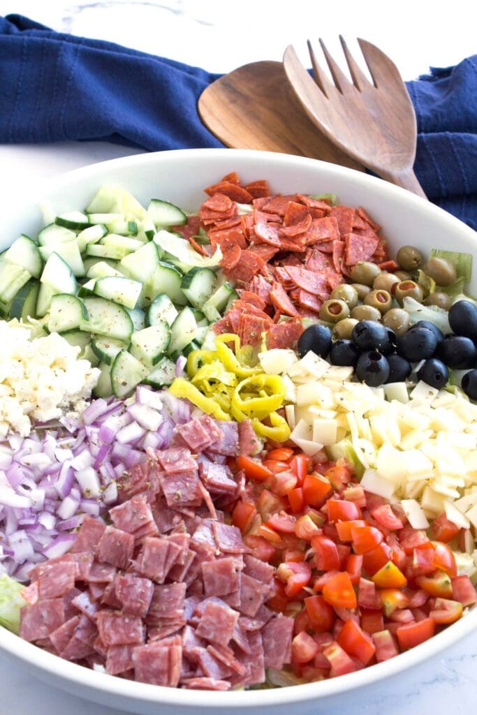 Italian Chopped Salad (with options for a crowd)