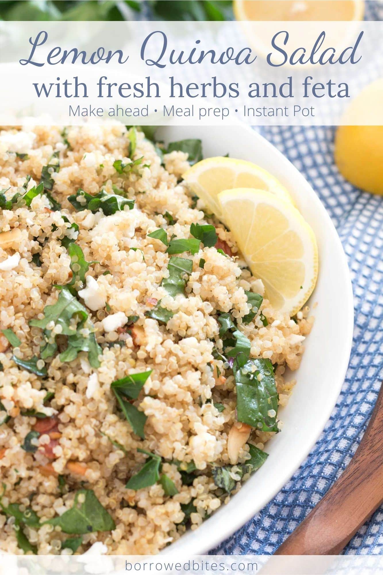 Amazing Lemon Quinoa Salad With Feta Borrowed Bites