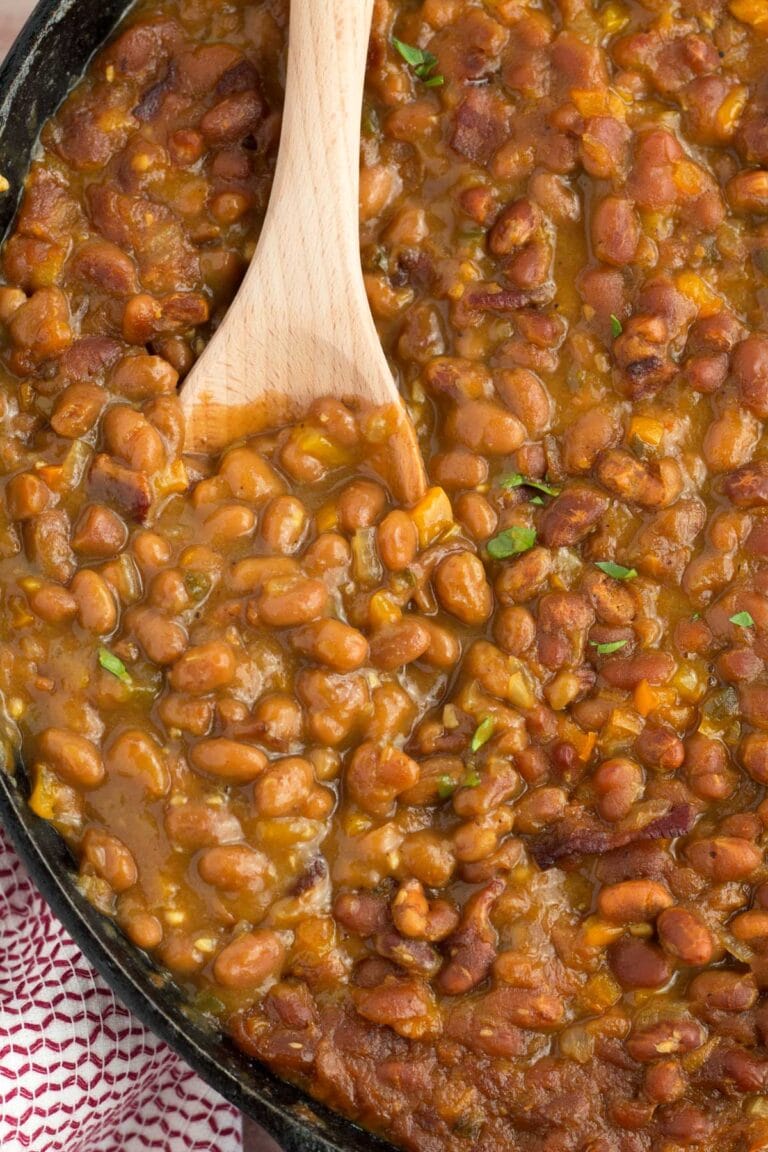 Thick & Rich Canned Baked Beans - Borrowed Bites