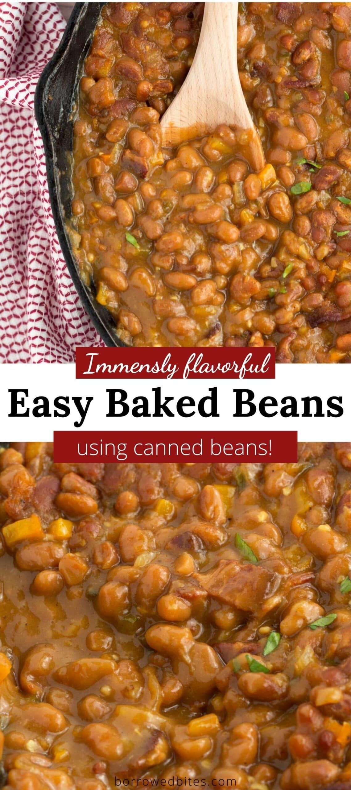 Thick & Rich Canned Baked Beans - Borrowed Bites