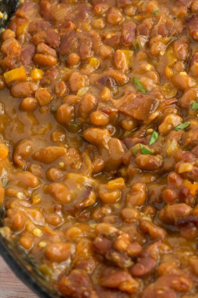 Thick & Rich Canned Baked Beans - Borrowed Bites