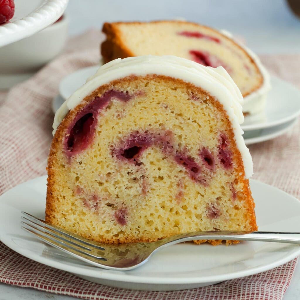 Ultimate White Chocolate Raspberry Bundt Cake - Borrowed Bites