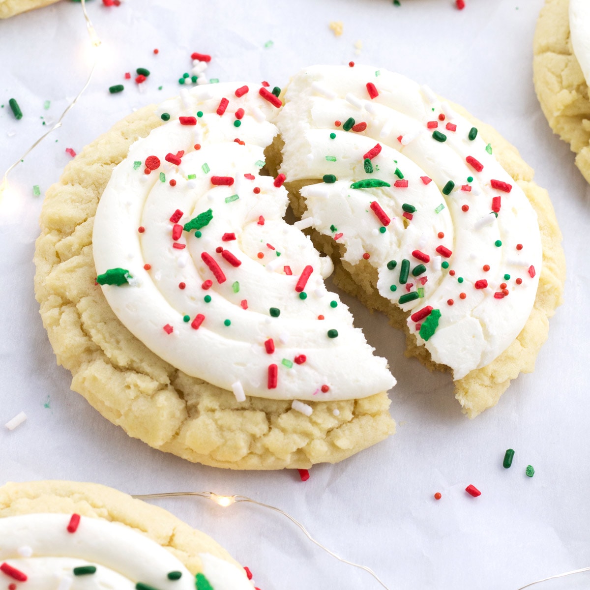 Christmas Crumbl Sugar Cookies (SOFT!) - Borrowed Bites