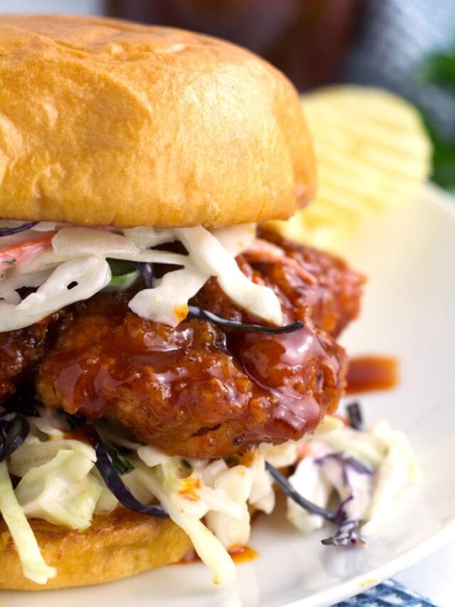 Hot Honey Chicken Sandwich Borrowed Bites