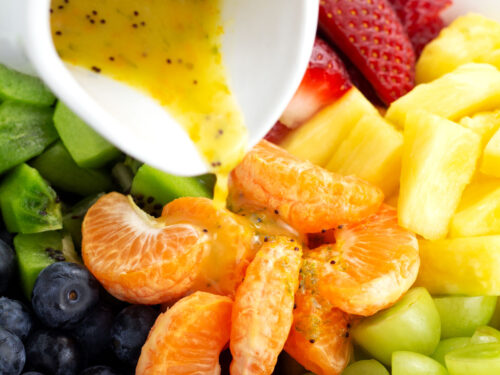 Delicious Fruit Salad with the Best Dressing - Alphafoodie