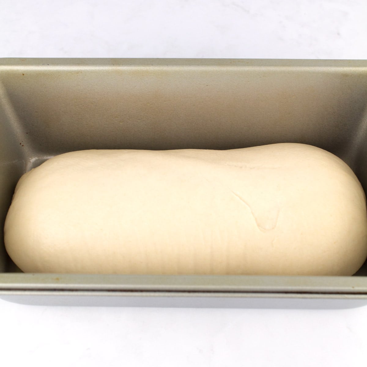 Frozen Rhodes bread dough thawed before adding herb garlic butter.