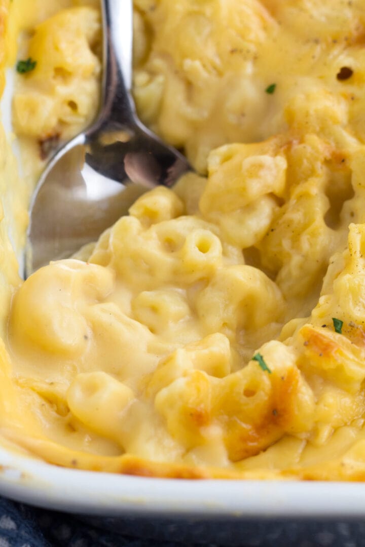 Make-Ahead Mac and Cheese (Baked!) - Borrowed Bites