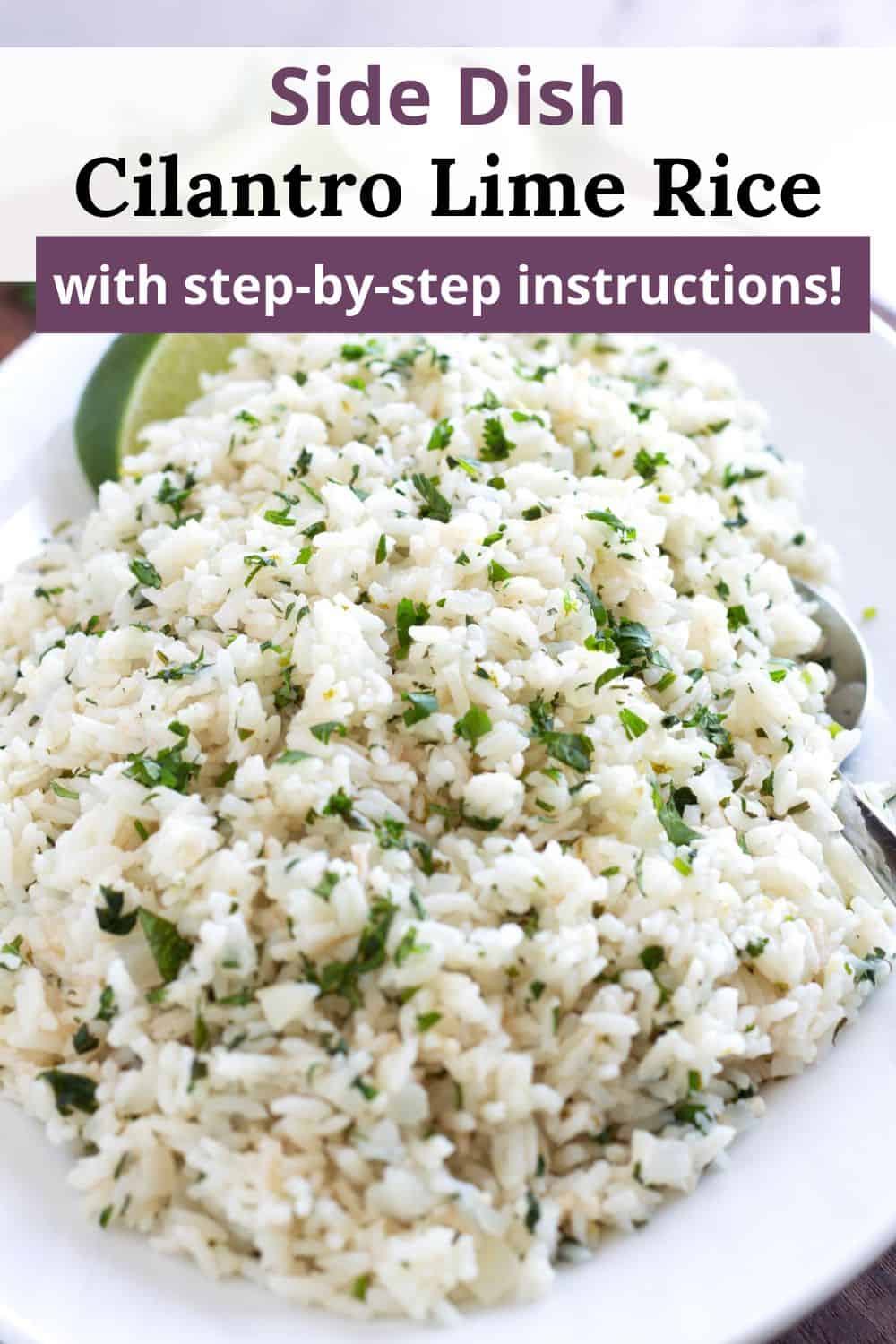 Fresh Cilantro Lime Rice Recipe (Stovetop or IP) - Borrowed Bites