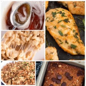 An assortment of various brown butter recipes put together in a collage of images.