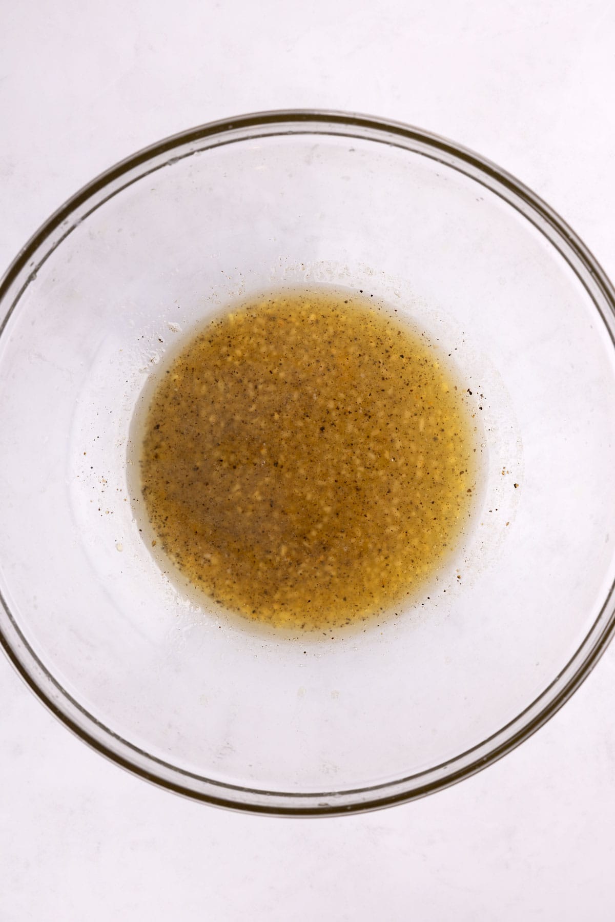 A bowl of honey glaze.